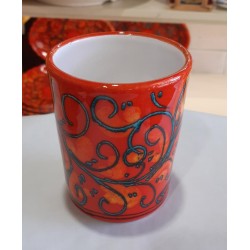 BICCHIERE IN CERAMICA ROSSO...